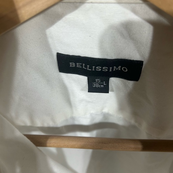 Bellissimo Men's White Dress Shirt - Picture 2 of 2